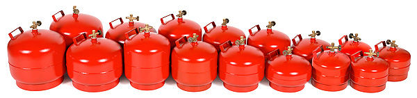 Camping LPG cylinders